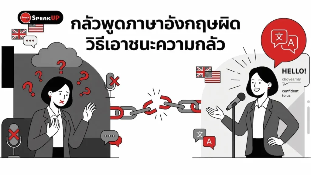 กลัวพูดภาษาอังกฤษผิด