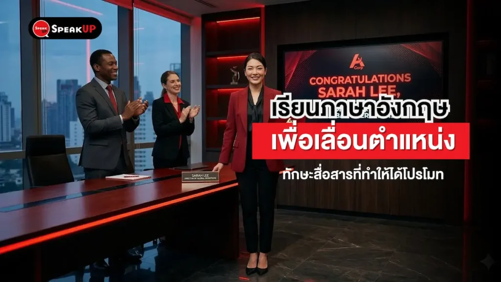 ภาษาอังกฤษเลื่อนตำแหน่ง _ ทักษะสื่อสารที่ทำให้ได้โปรโมท