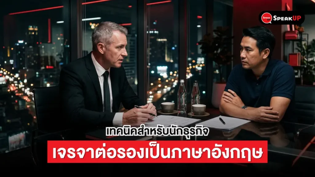 เจรจาต่อรอง ภาษาอังกฤษ เทคนิคสำหรับนักธุรกิจ
