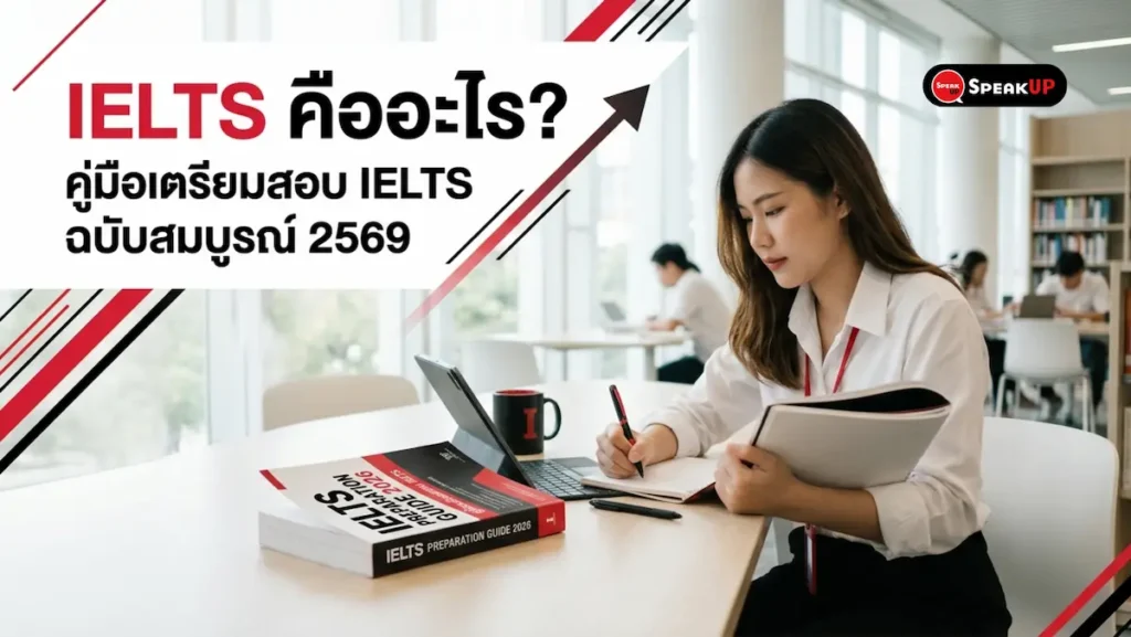 IELTS คืออะไร? ครอบคลุม Band Score รูปแบบข้อสอบ 4 ทักษะ วิธีเตรียมตัว และทุกสิ่งที่ต้องรู้ก่อนสมัครสอบ อ่านครบ รู้พร้อม สอบผ่าน